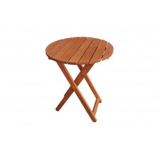 Τραπέζι πτυσσόμενο ξύλινο Στρόγγυλο