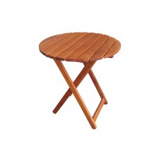 Τραπέζι πτυσσόμενο ξύλινο Στρόγγυλο